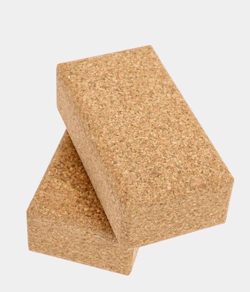 Cork Yoga Block – 22.4 x 12 x 7.5cm (Set of 2)