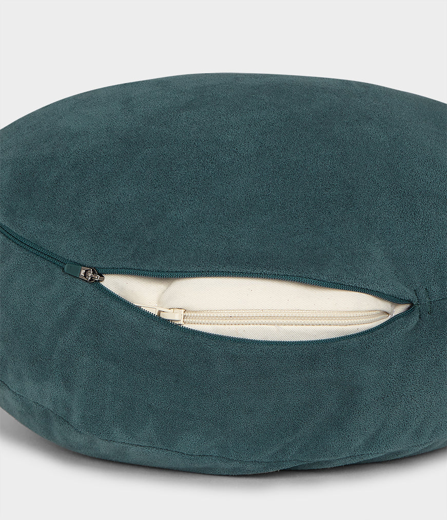 Round Meditation Cushion – 48.5 x 18cm, Buckwheat Fill