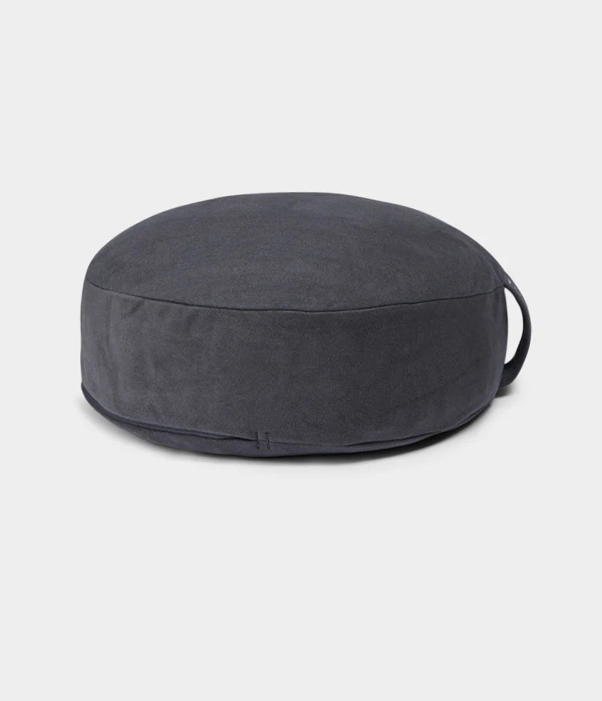 Round Meditation Cushion – 48.5 x 18cm, Buckwheat Fill